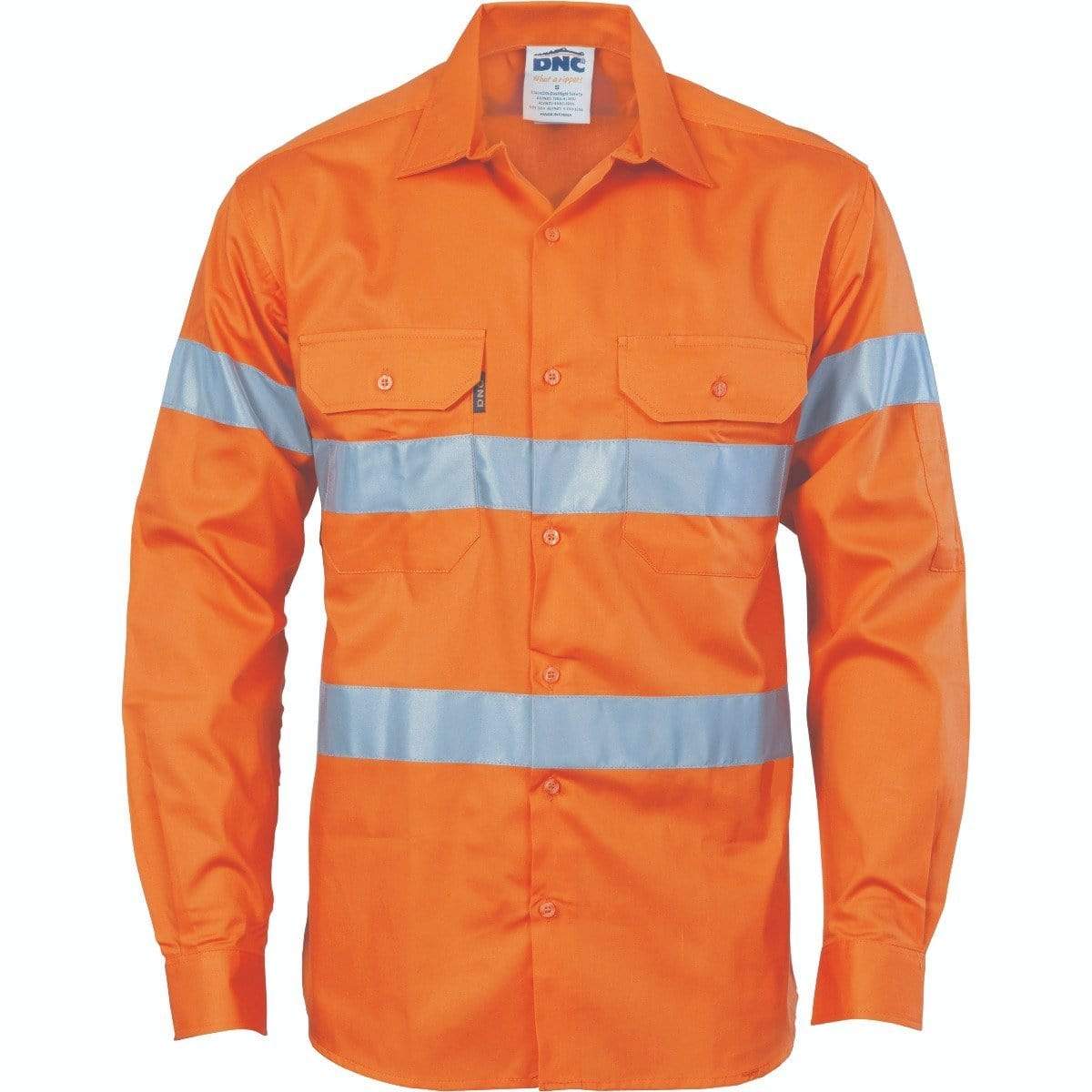 Dnc Workwear Hi-vis D/n Drill Shirt - 3535 Work Wear DNC Workwear Orange XS 