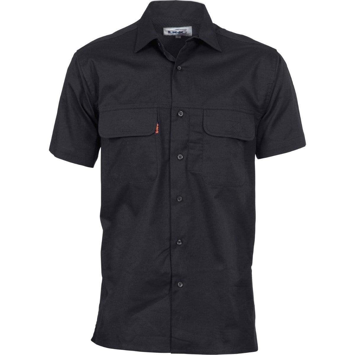 Dnc Workwear Three Way Cool Breeze Short Sleeve Shirt - 3223 Work Wear DNC Workwear Black S 