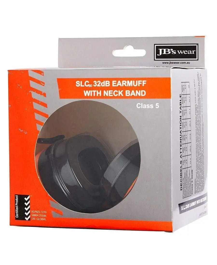 32dB Ear Muffs with Neck Band 8M050 PPE Jb's Wear