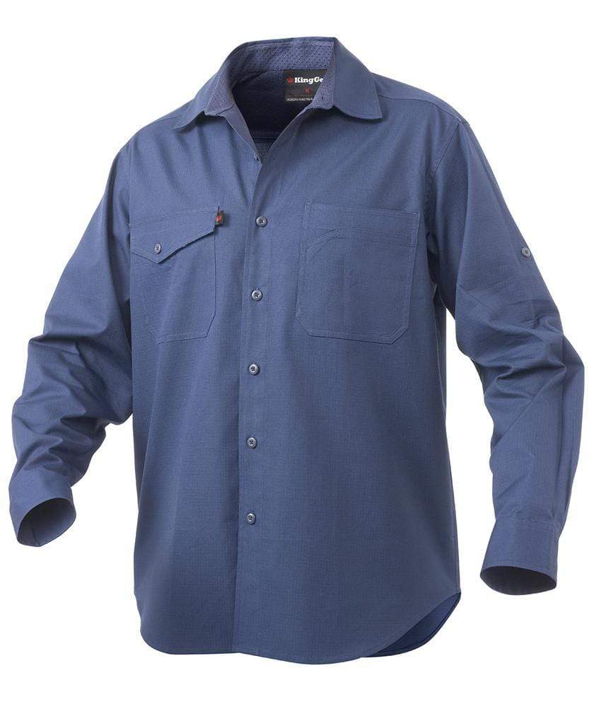 KingGee Workcool 2 Long Sleeve Work Shirt K14820 Work Wear KingGee Sky 2XS 