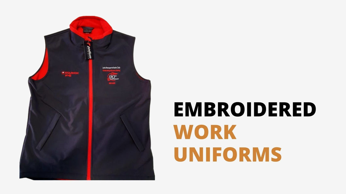 Custom embroidered work uniforms explained