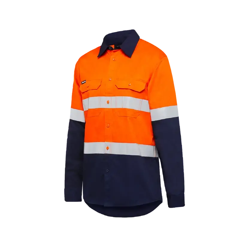 KingGee Men's Vented Spliced Drill Taped Shirt K54025  Metro Workwear