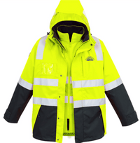 P&E Men’s Hi Vis 4 In 1 Waterproof Jacket ZJ532