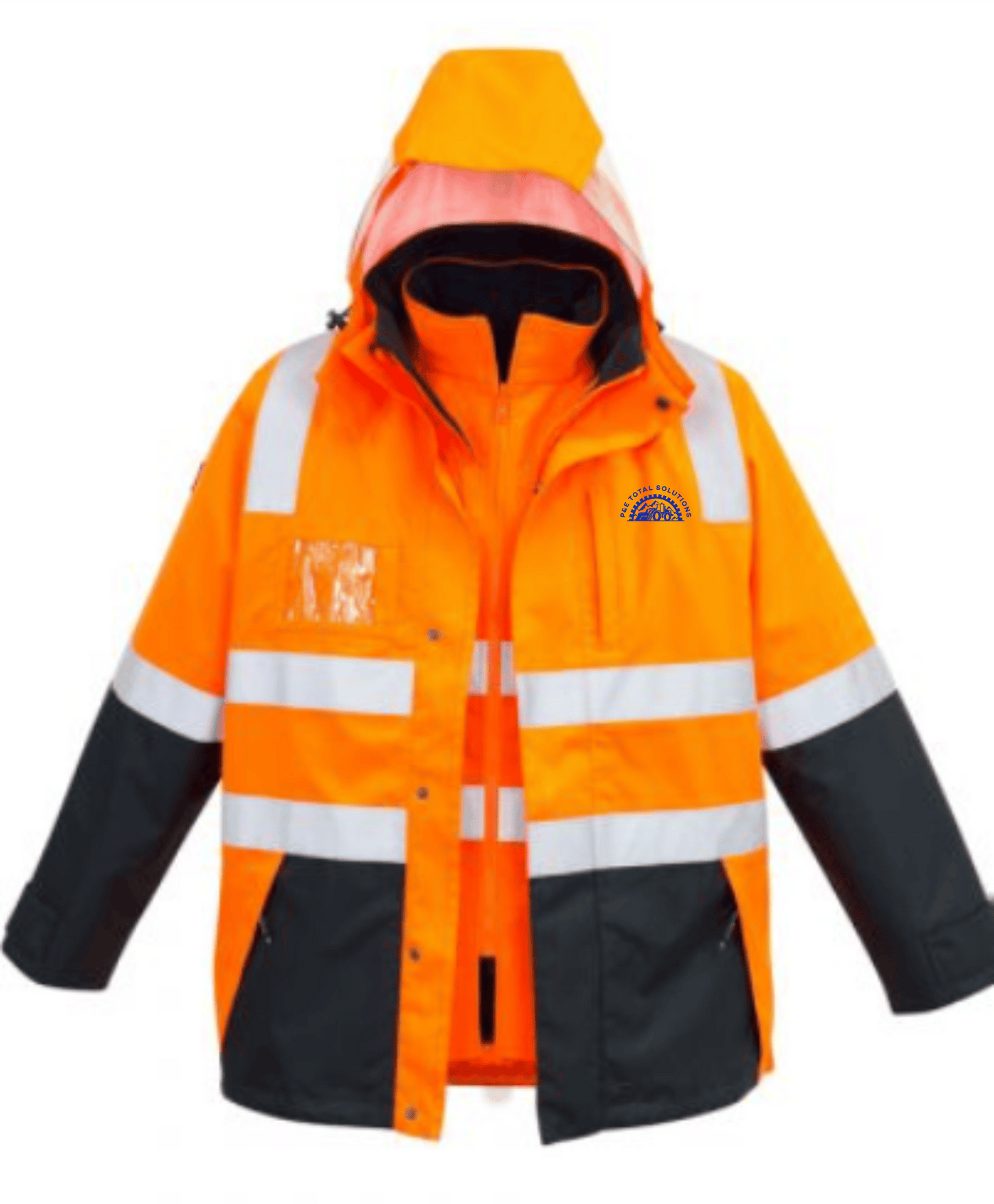 P&E Men’s Hi Vis 4 In 1 Waterproof Jacket ZJ532