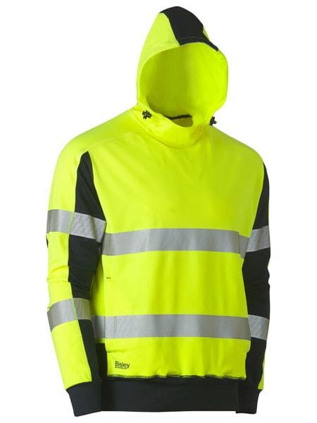 Bisley Taped Two Tone Hi Vis Contrast 4 Way Stretchy Hoodie BK6815T