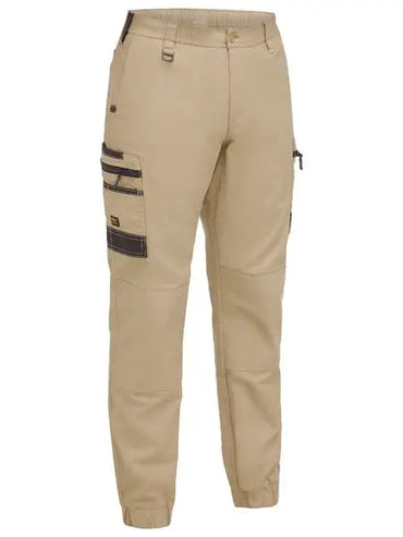 Bisley Flex & Move Elastic Waist Cargo Cuffed Work Pant BPC6238  Metro Workwear