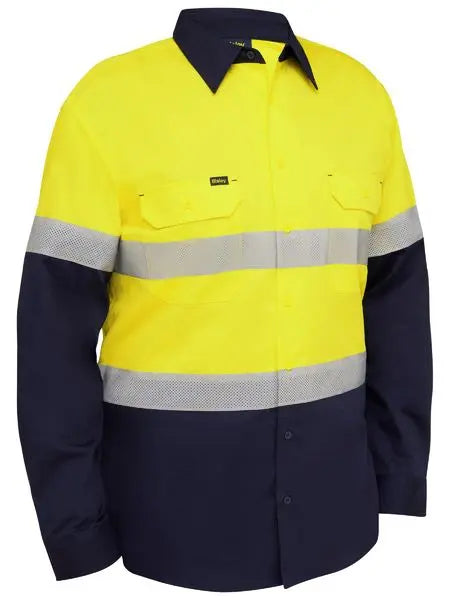 Bisley Workwear Long Sleeve Taped Ripstop Vented Shirt BS6495T  Metro Workwear