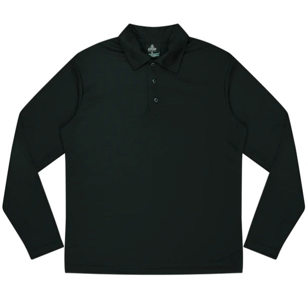 Aussie Pacific Botany Kids Long Sleeve Polo Shirt 3316 Casual Wear Aussie Pacific Black 4 