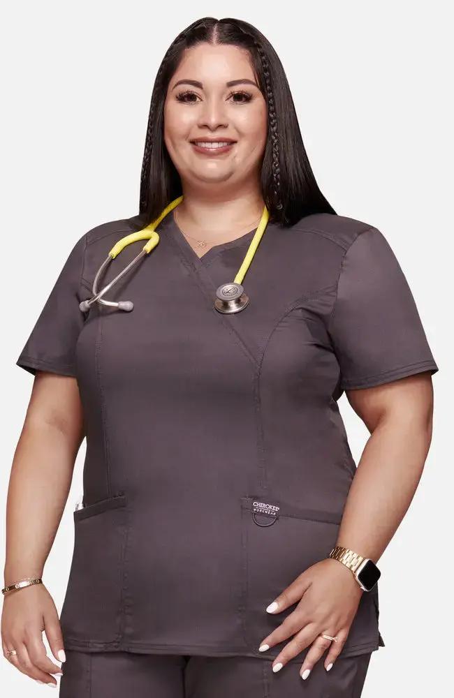 Cherokee Revolution Women's Mock Wrap Scrub Top WW610  Simply Scrubs Australia