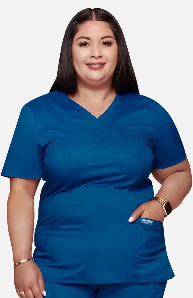 Cherokee Revolution Women's Mock Wrap Scrub Top WW610  Simply Scrubs Australia
