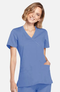 Cherokee Original Women's Mock Wrap Scrub Top WW650  Simply Scrubs Australia