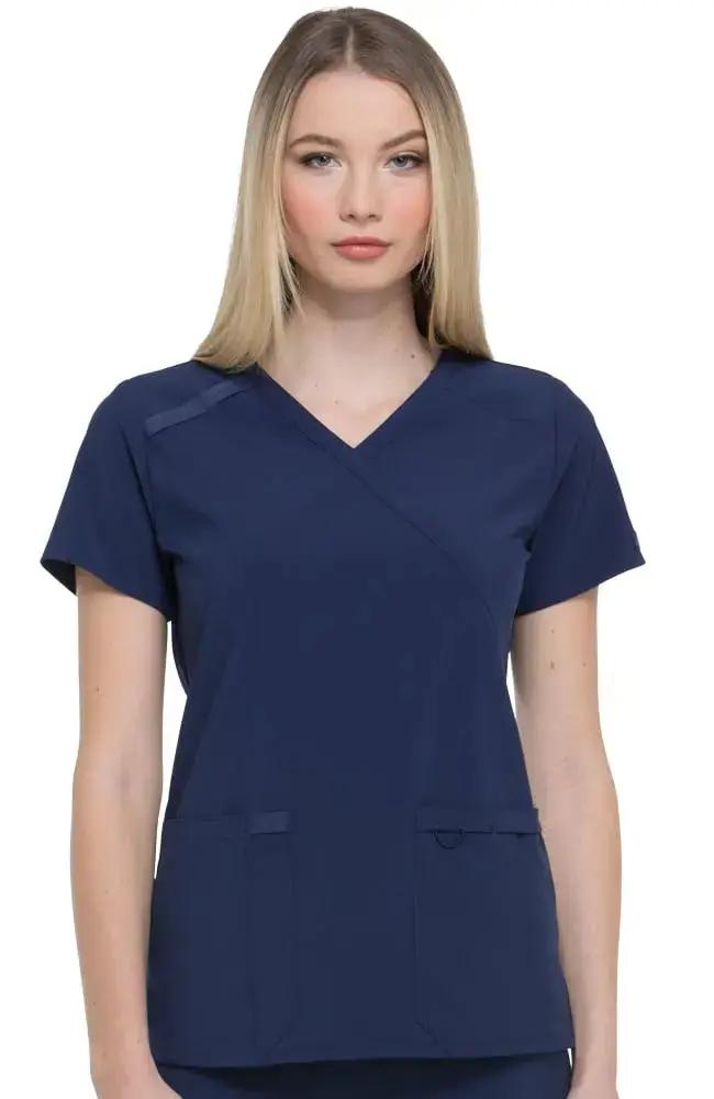 Dickies EDS Essentials Women's Mock Wrap Scrub Top DK625  Simply Scrubs Australia