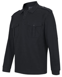 Jb's Long Sleeve Epaulette Polo Shirt 210EL