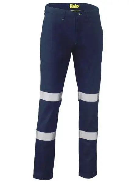 Bisley Taped Biomotion Stretch Cotton Drill Work Pants BP6008T Metro Workwear.