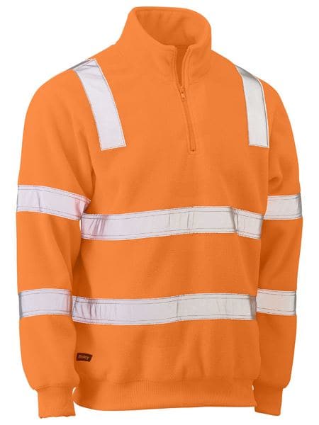 Bisley Taped Hi Vis Vic Rail Polar Fleece Jumper BK6816T