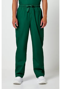Cherokee Men's Drawstring Cargo Scrub Pant CK4000 in Hunter Green