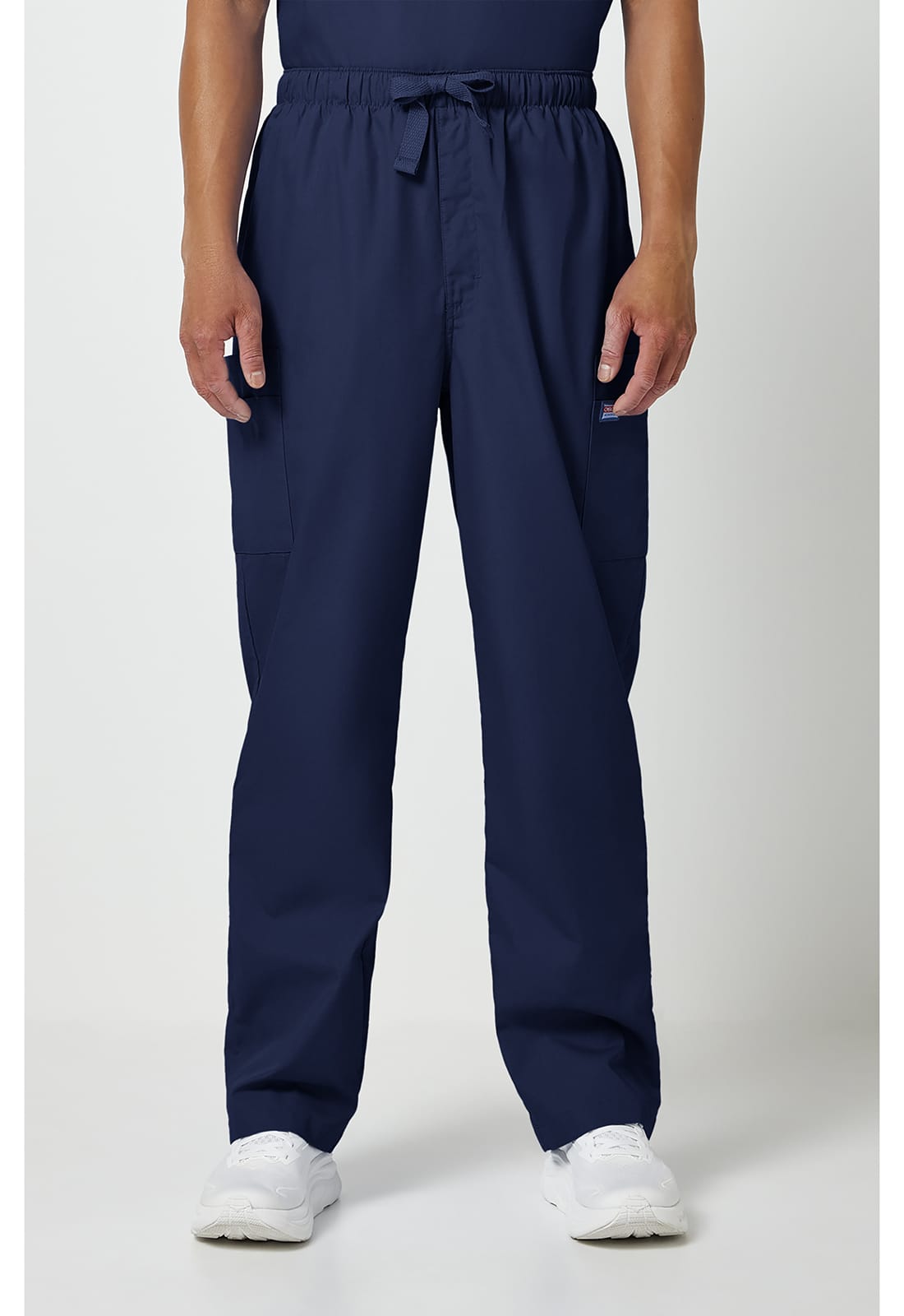 Cherokee Men's Drawstring Cargo Scrub Pant CK4000 in Navy