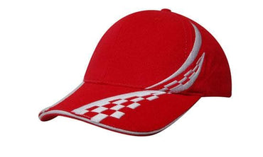 Headwear Checker Embroidery & Sandwich Cap X12 - 4076