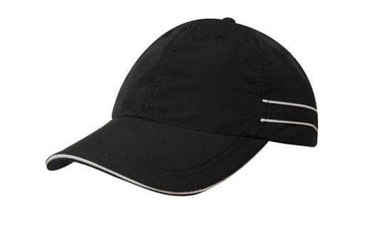 Headwear Microfibre Cap W/piping & Sandwich X12 - 4077