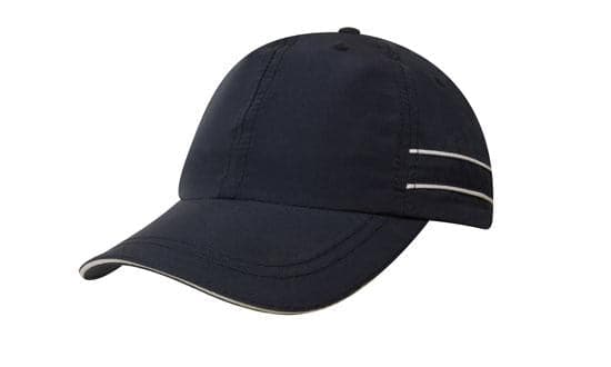 Headwear Microfibre Cap W/piping & Sandwich X12 - 4077