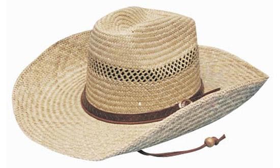 Headwear Cowboy Straw With Leather Band Hat X12 - S4089