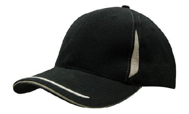 Headwear Cap With Crown Inserts & Sandwich X12 - 4098