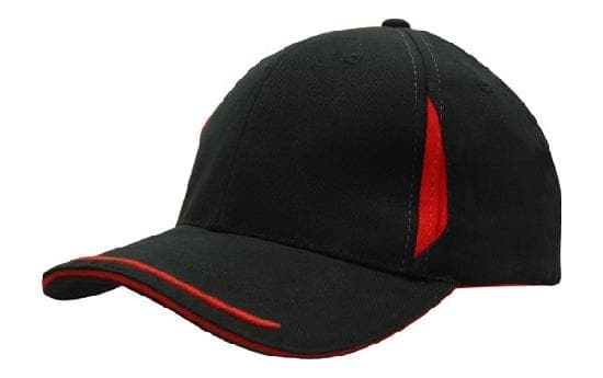 Headwear Cap With Crown Inserts & Sandwich X12 - 4098