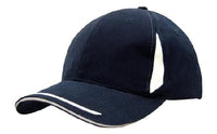 Headwear Cap With Crown Inserts & Sandwich X12 - 4098