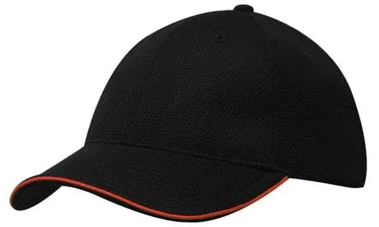 Headwear Double Pique Mesh W/sandwich Cap X12 - 4185 Headwear Professionals