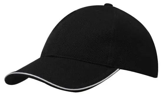 Headwear Double Pique Mesh W/sandwich Cap X12 - 4185 Headwear Professionals