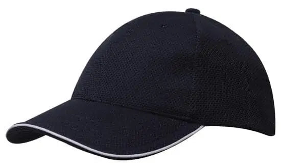 Headwear Double Pique Mesh W/sandwich Cap X12 - 4185 Headwear Professionals