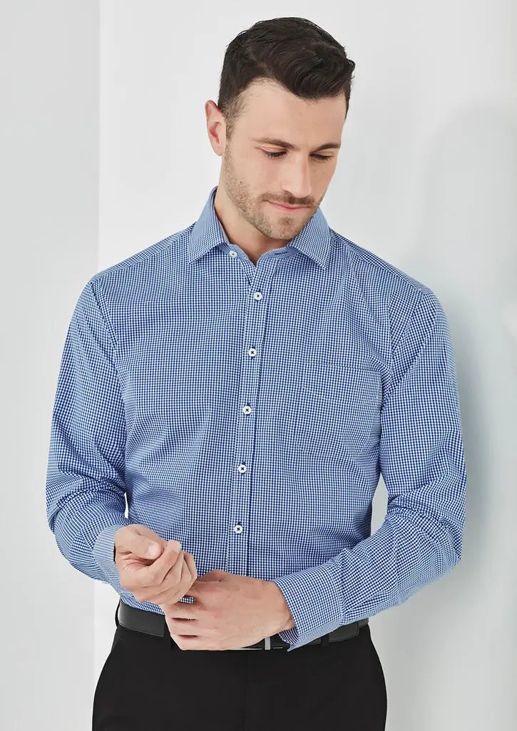 Biz Corporates Newport Mens Long Sleeve Shirt 42520  Metro Workwear