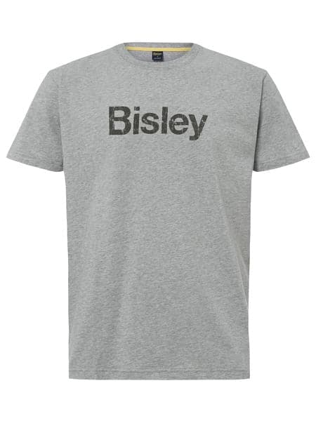 Bisley Cotton Logo Tee BKT064 Work Wear Bisley Workwear GREY MARLE (BGGY) S 