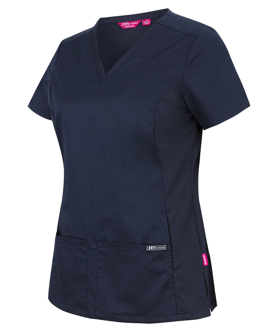 WonderWink Womens Four Stretch Sporty V-Neck Top Medical Scrubs Shirt