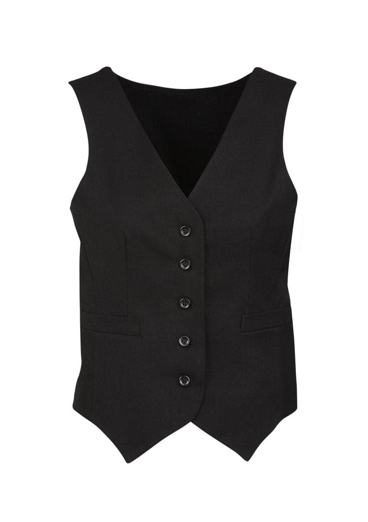 Biz Corporates Womens Peaked Vest with Knitted Back 50111 - Flash Uniforms 