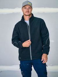 Bisley Bonded Micro Fleece Jacket BJ6771 Worl Wear Bisley Workwear Navy XS 
