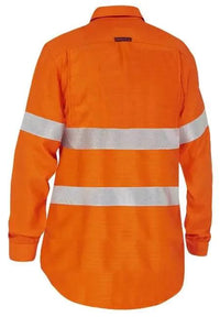 Bisley Apex 185 Women's Taped Hi Vis FR Vented Shirt BL8439T