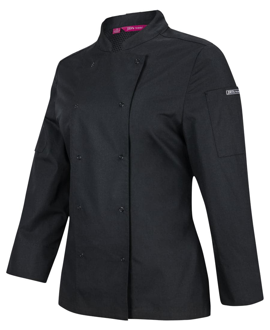 Jb's Women’s Long Sleeve Button Chef Jacket 5CJL1