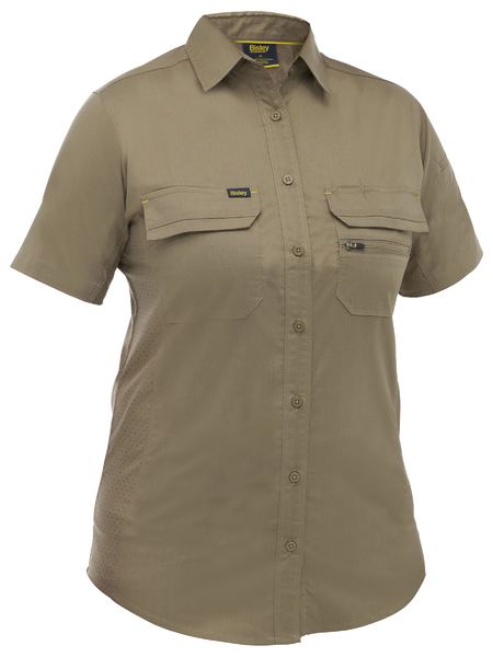 Bisley Women's X Airflow Stretch Ripstop Work Shirt BL1490