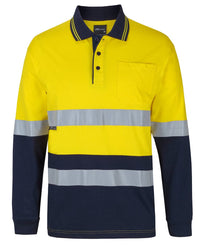 Hi Vis (D+n) L/s Cotton Polo 6DCPL