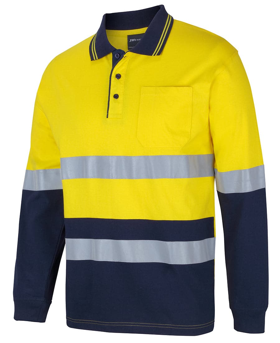 Hi Vis (D+n) L/s Cotton Polo 6DCPL