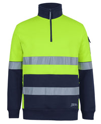 JB'S 350G Hi-Vis Half Zip Taped Trade Hoodie 6DNVF