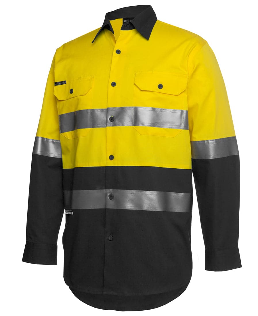 JB'S Hi-Vis Long Sleeve Work Shirt 6DNWL