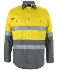 JB'S Hi-Vis Long Sleeve Work Shirt 6DNWL Jb's Wear