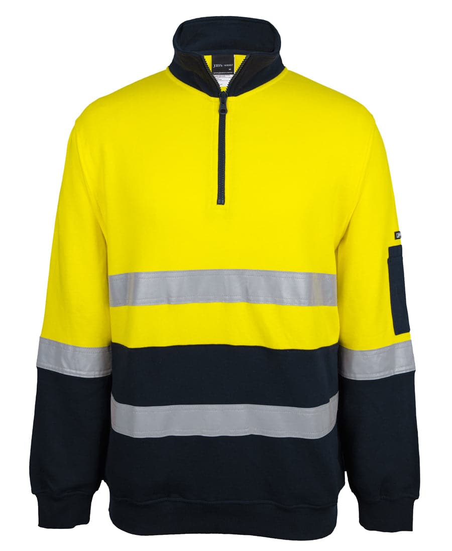 JB'S Hi-Vis 310 Cotton Day Night 1/2 Zip Fleece 6DVFM