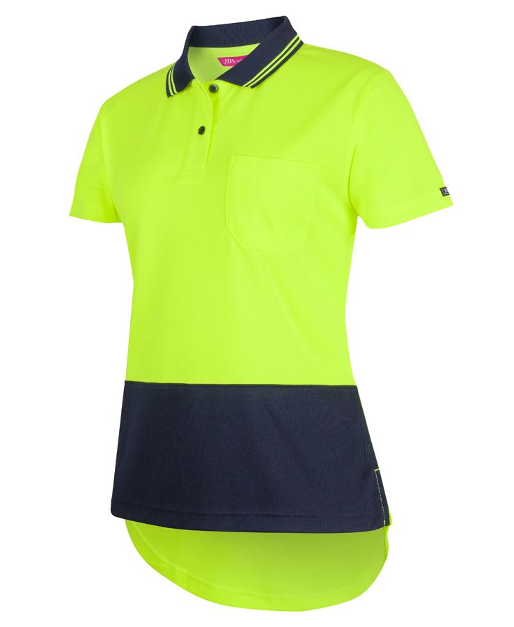 JB's Women's Hi-Vis Drop Tail Polo Shirt 6HDS1