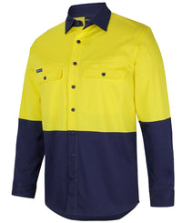 Hi Vis L/s Stretch Work Shirt 6HSWL