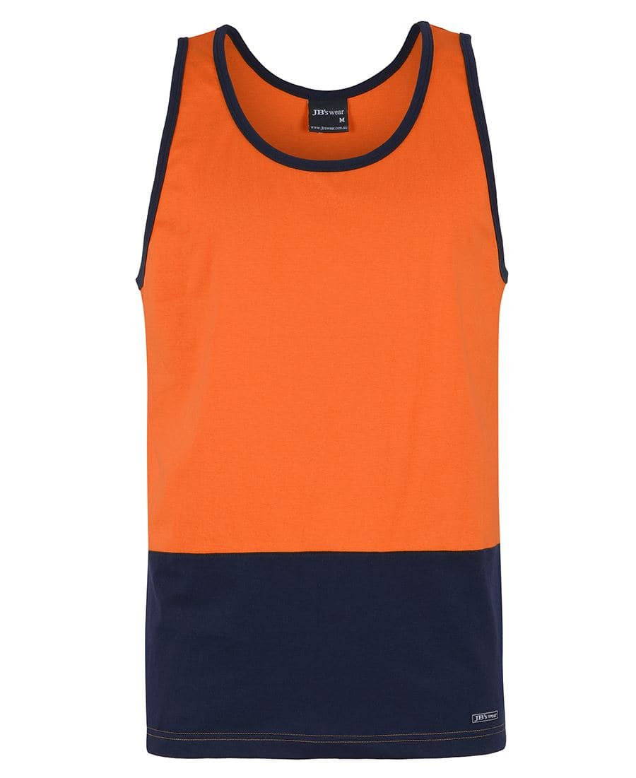 JB'S Hi-Vis Traditional Cotton Singlet 6HTCS