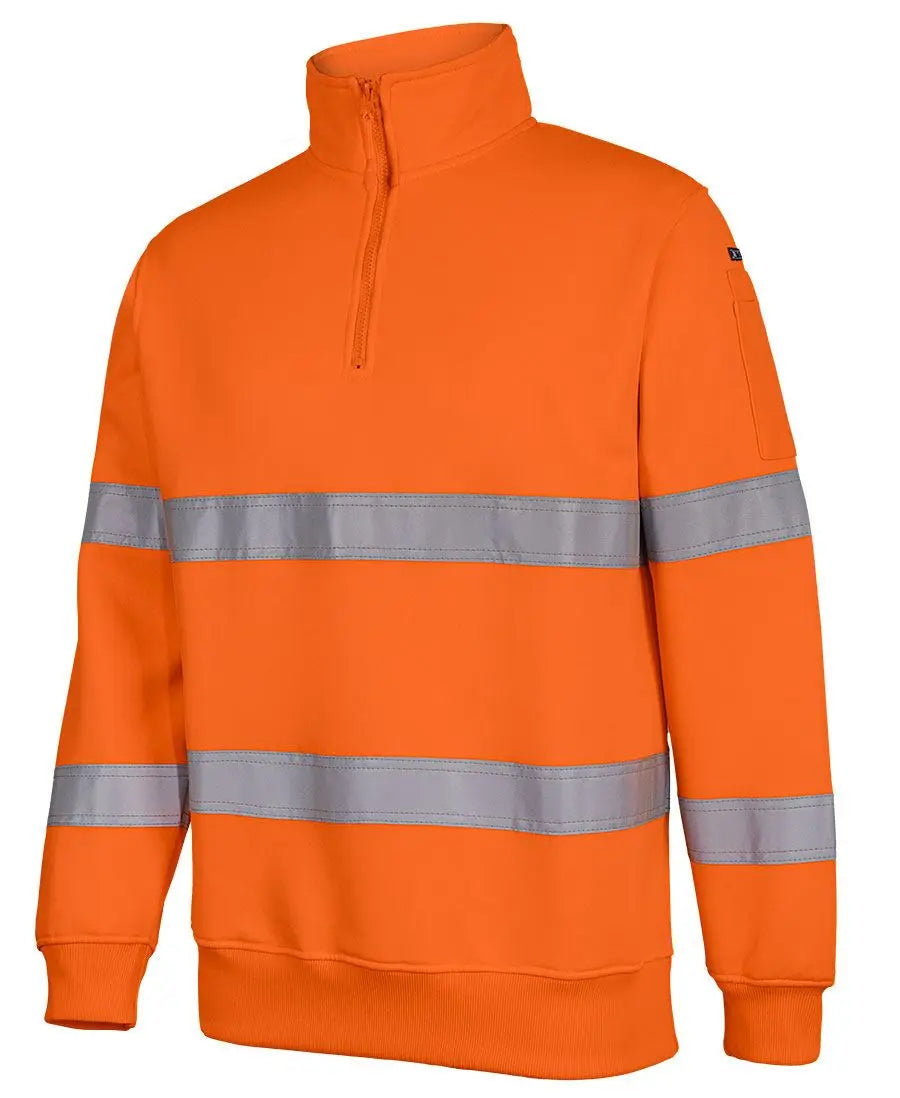 JB'S Hi-Vis 1/2 Zip Fleecy Sweat 6HZFS 