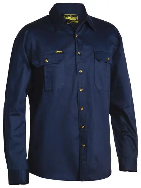 Bisley Workwear Original Cotton Drill Shirt Long Sleeve BS6433 Bisley Workwear